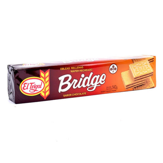 Pampa Direct Bridge Obleas Rellenas Classic Chocolate-Filled Wafers from Uruguay, 140 g / 4.93 oz ea (family box of 6 packs)