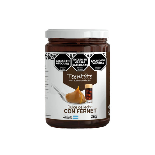 Pampa Direct Teentáte Dulce de Leche with Fernet Rich Caramel Spread with Unique Flavor, 400 g / 14.11 oz