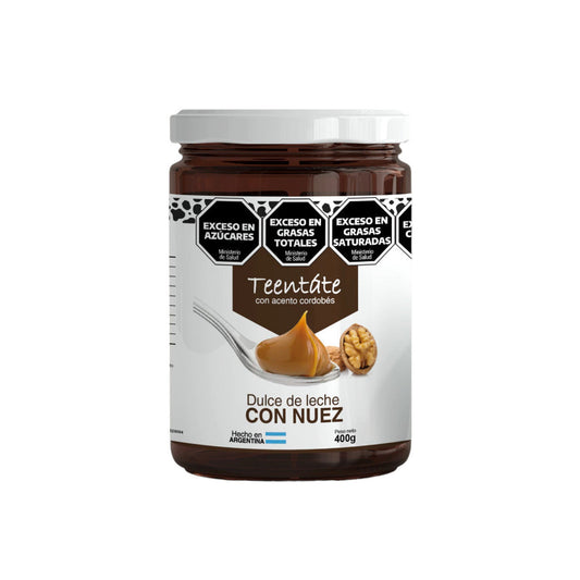 Pampa Direct Teentáte Creamy Caramel Spread with Walnuts Dulce de Leche con Nuez, 400 g / 14.11 oz