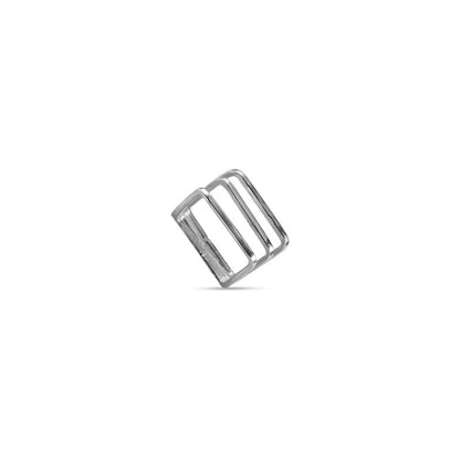 ARGENTO VIVO THE SILVER OPEN CAGE RING