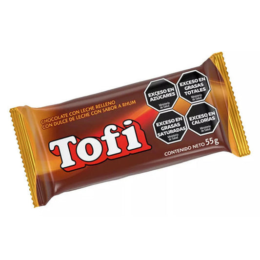 Pampa Direct Tofi Milk Chocolate Filled with Dulce de Leche & Rum Flavor, 825 g / 29.1 oz (box of 15)