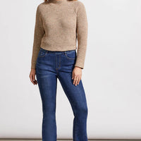 Tribal Women's Audrey Pull-On Flare Jeans With 5 Pockets