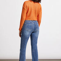 Tribal Women's Audrey Pull-On Flare Jeans With 5 Pockets