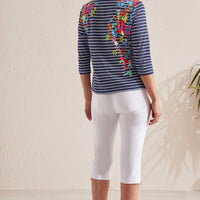 Tribal Women's Flatten-It Pull-On Capri With Side Zips