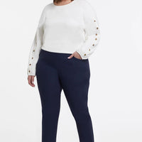 Tribal Women's Flatten It Slimming Ankle Pants