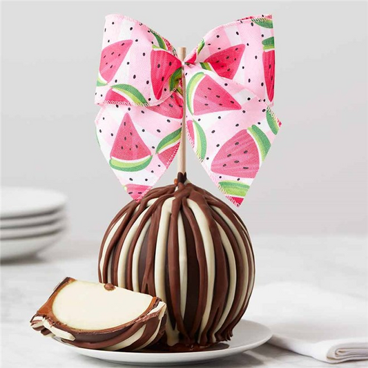 Mrs Prindables Watermelon Ribbon Jumbo Caramel Apple