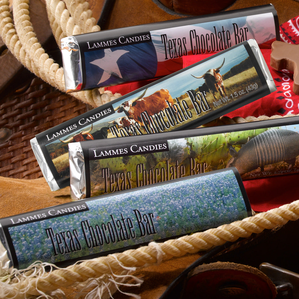 Lammes Candies Texas Theme Milk Chocolate Bars