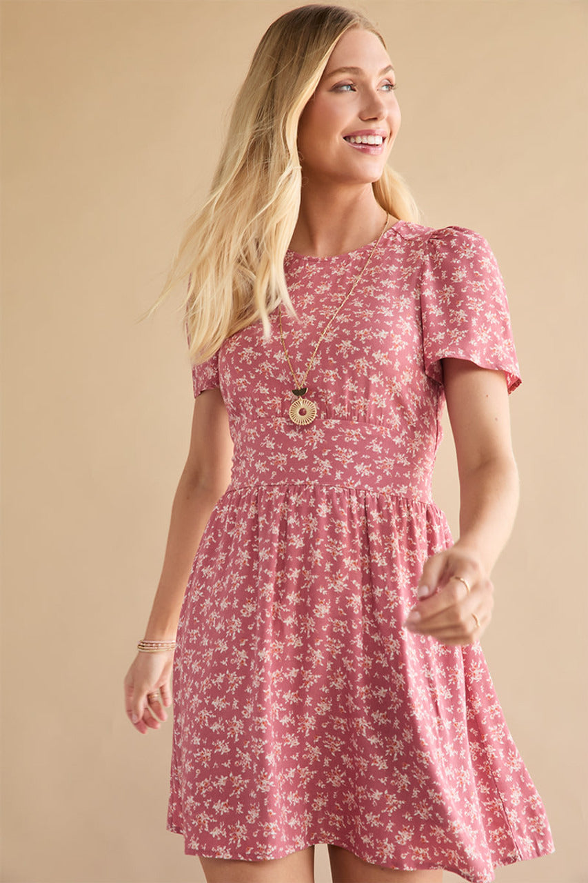 Francesca's Gabrielle Floral Short Sleeve Mini Dress (x2)