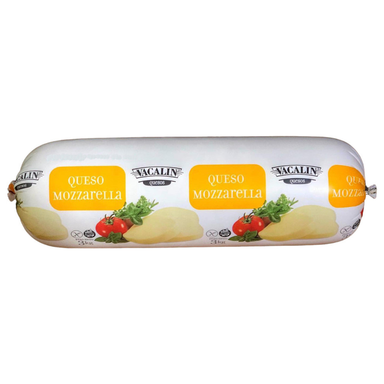 Pampa Direct Vacalín Cheeses Whole Mozzarella Cheese Gluten-Free Queso Muzzarella, 3 kg / 6.6 lb