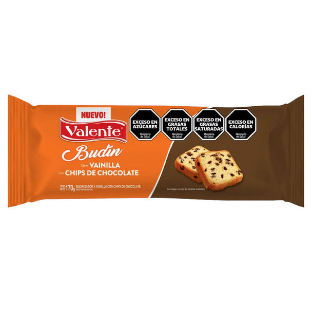 Pampa Direct Valente Vanilla Pound Cake with Chocolate Chips Cake for Mates, 170 g / 5.99 oz