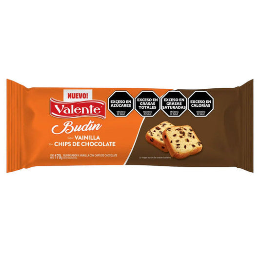 Pampa Direct Valente Vanilla Pound Cake with Chocolate Chips Cake for Mates, 170 g / 5.99 oz