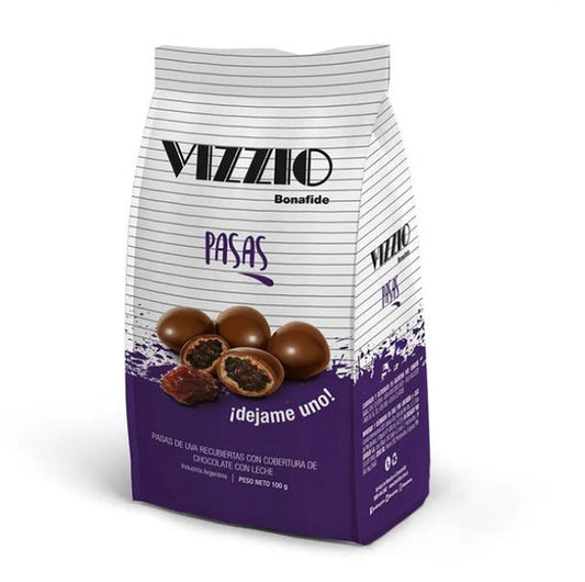Pampa Direct Vizzio by Bonafide Raisins with Milk Chocolate Coating, 100 g / 3.52 oz