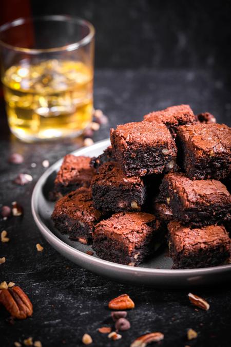 Dorothy Lane Killer Brownie Whiskey Pecan Brownie Bites - 8 Count (x3)
