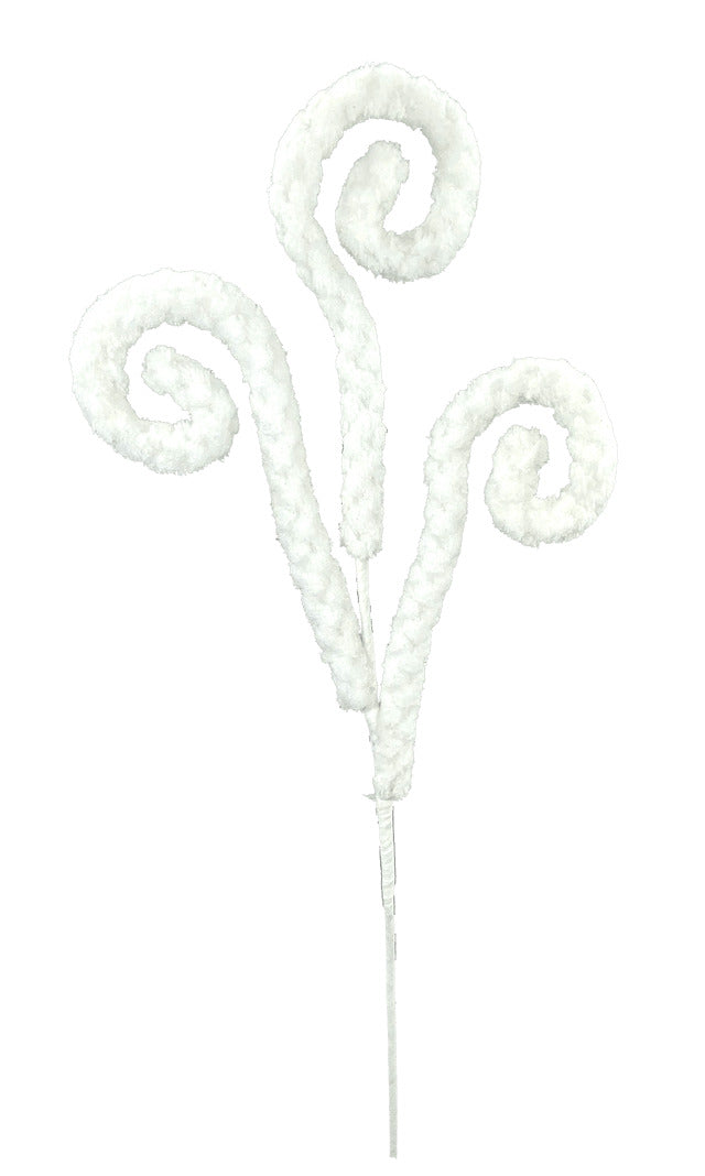 Decorator's Warehouse 28” Spiral Curly Spray - White