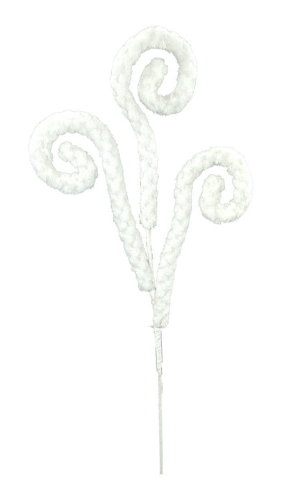 Decorator's Warehouse 28” Spiral Curly Spray - White