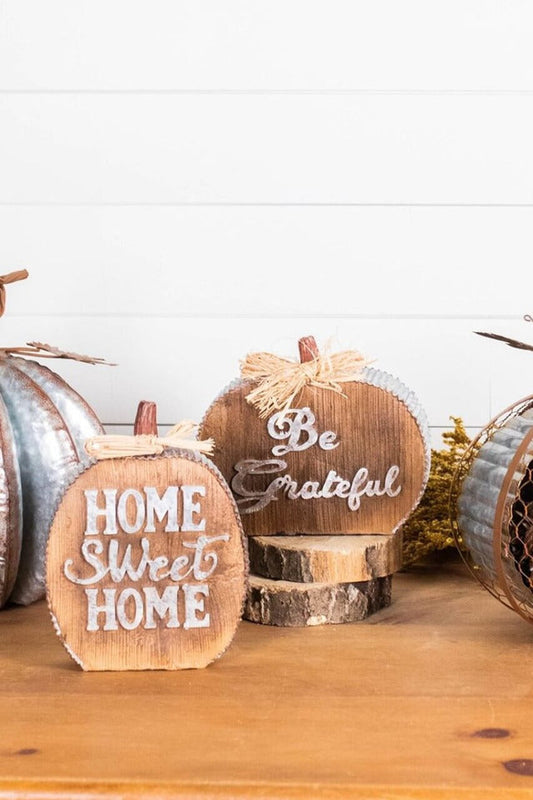 Decorator's Warehouse 8” Tabletop Harvest Pumpkin