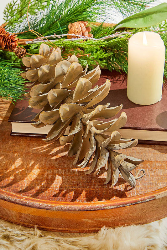 Decorator's Warehouse8” Plastic Sequoia Pinecone with Wire Ornament