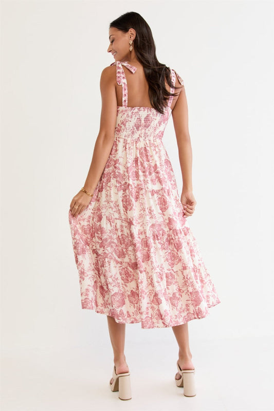 Francesca's Martina Floral Midi Dress (x2)