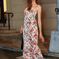 Cupshe Floral Print Bodycon Maxi Dress