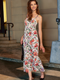 Cupshe Floral Print Bodycon Maxi Dress