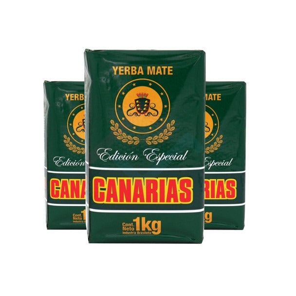 Pampa Direct Canarias Yerba Mate Sin Palo, Special Edition Edición Especial from Uruguay, 1 kg / 2.2 lb (pack of 3)