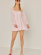 Francesca's Gloria Ditsy Heart Tiered Mini Dress