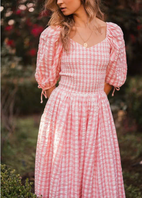 JessaKae Bonnet Dress - Pink