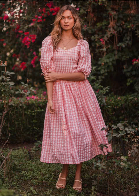 JessaKae Bonnet Dress - Pink