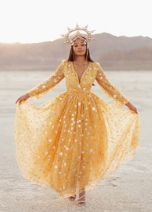 JessaKae Celestia Dress - Sun Gold